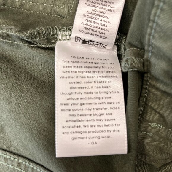 Good American Fit For Success Jumpsuit Size S Olive Green Cotton Stretch - Picture 15 of 15